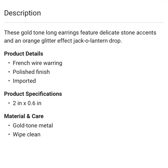 Betsey Johnson Jack-o-Lantern Long Drop Earrings 🎃 - Picture 7 of 11